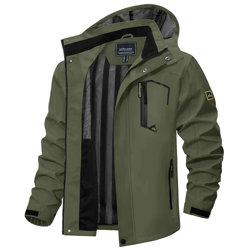Jaqueta Impermeável Masculina Bonzzano BZ038 em ambiente urbano