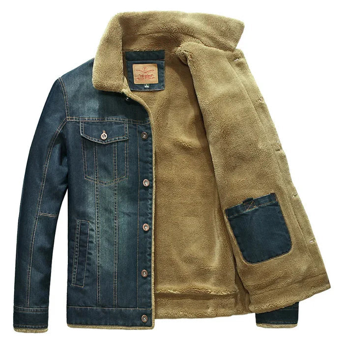Jaqueta Jeans Masculina Acolchoada Bonzzano BZ136 em jeans premium com forro acolchoado.