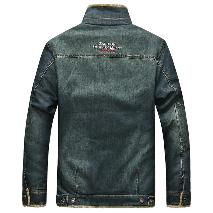 Jaqueta Jeans Masculina Acolchoada Bonzzano BZ136 em jeans premium com forro acolchoado.