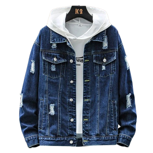 Jaqueta Jeans Masculina Bonzzano BZ138 com design moderno e urbano.