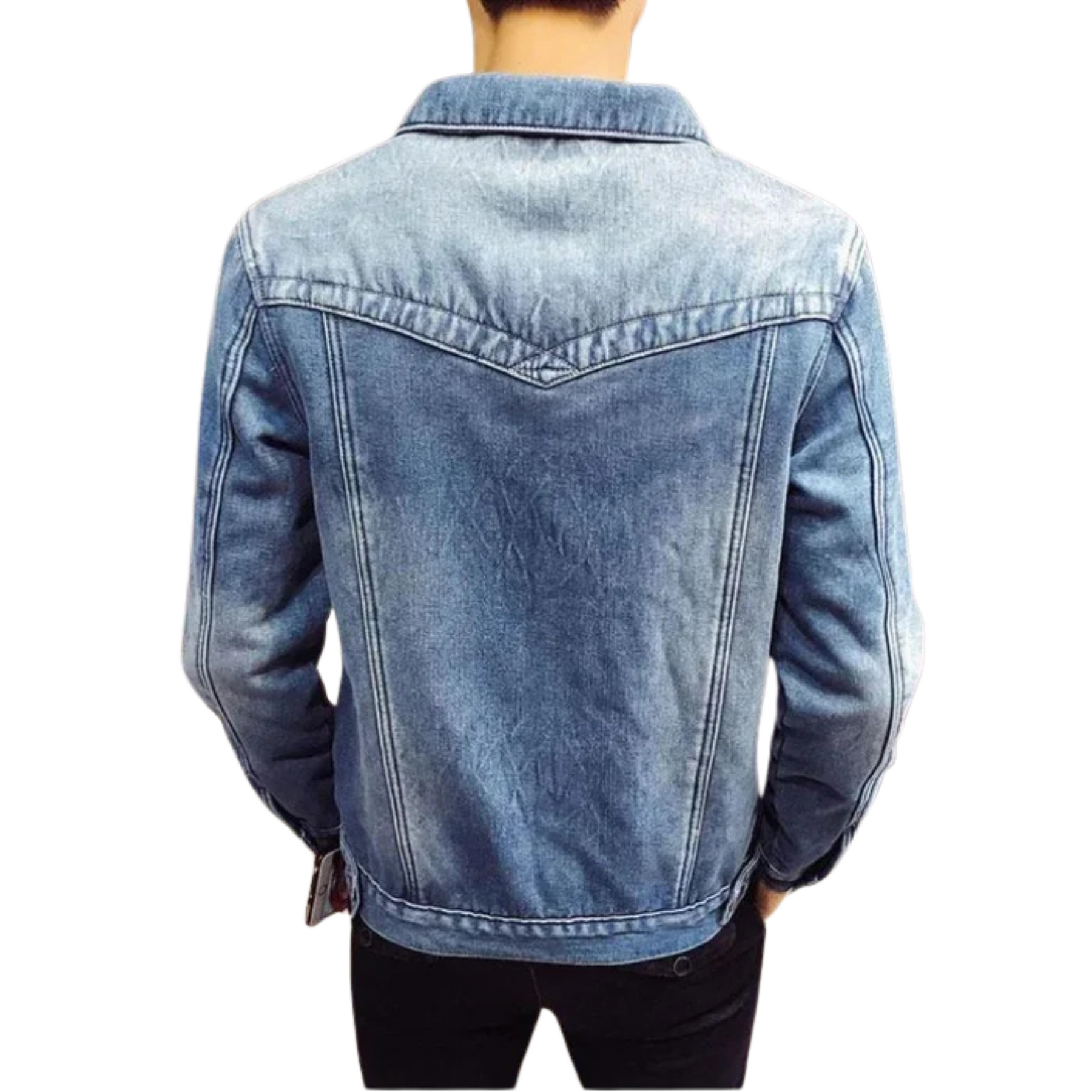Jaqueta Jeans Masculina Bonzzano BZ133 com design moderno e conforto térmico.