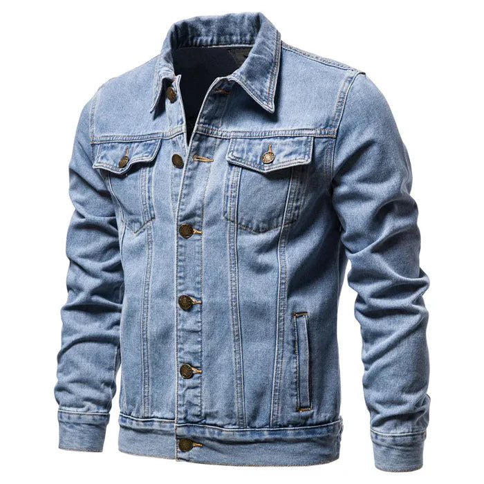 Jaqueta Jeans Masculina Bonzzano BZ135 em jeans premium, modelagem ajustada e design clássico.