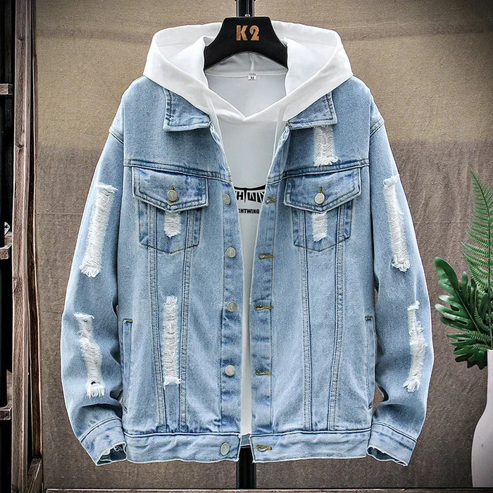 Jaqueta Jeans Masculina Bonzzano BZ138 com design moderno e urbano.