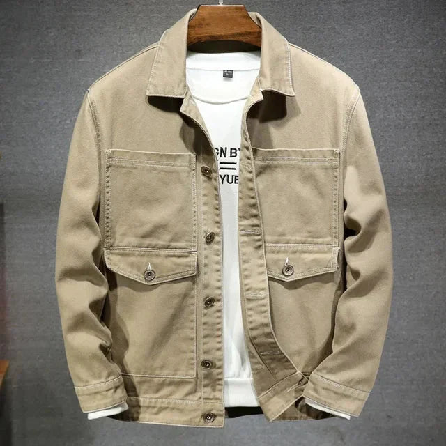Jaqueta Jeans Masculina Bonzzano BZ107 com design clássico e moderno.