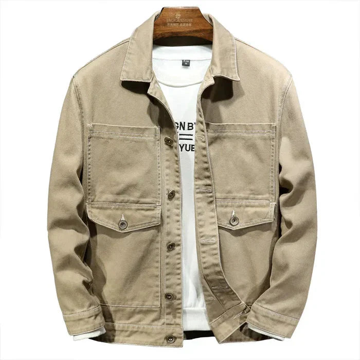 Jaqueta Jeans Masculina Bonzzano BZ107 com design clássico e moderno.