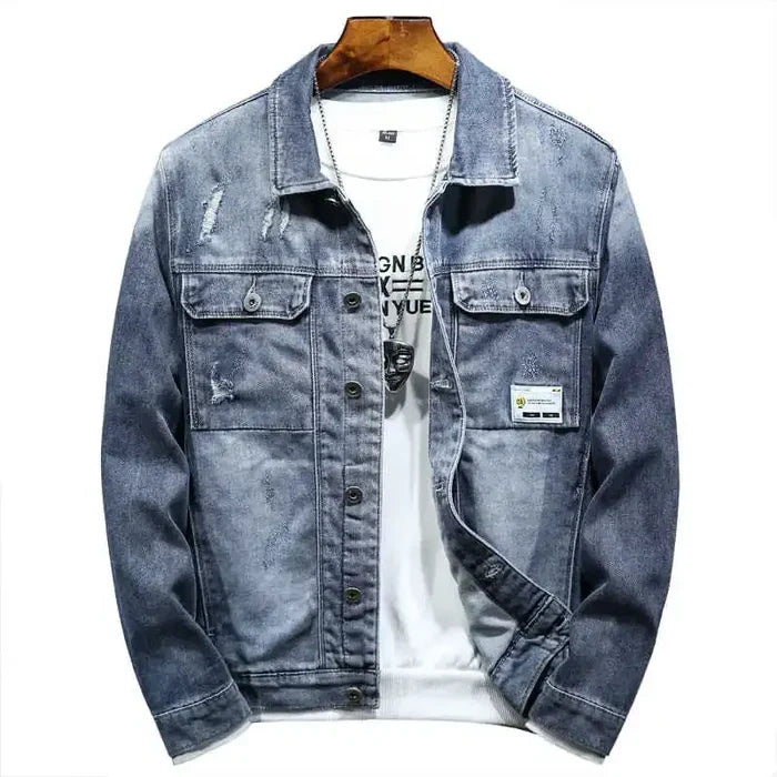 Jaqueta Jeans Masculina Bonzzano BZ153 com design moderno e elegante.
