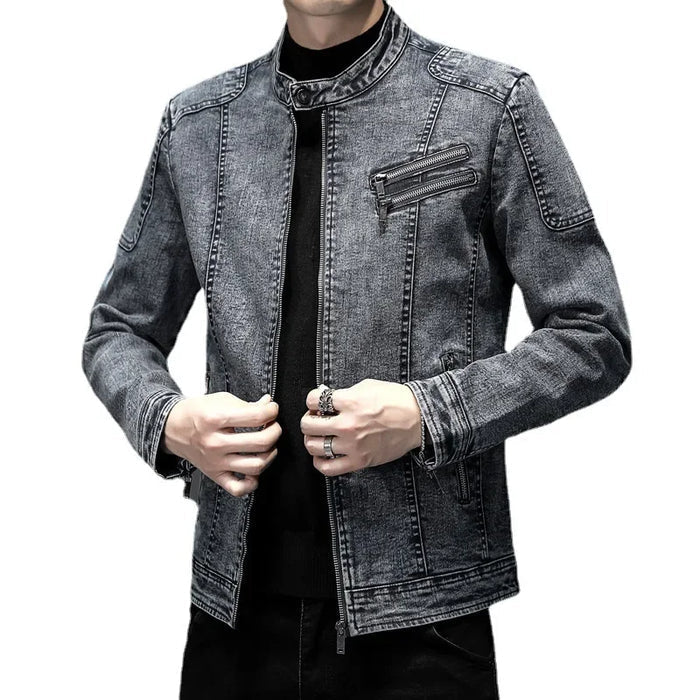 Jaqueta Jeans Masculina Bonzzano BZ162 com estilo vintage e moderno