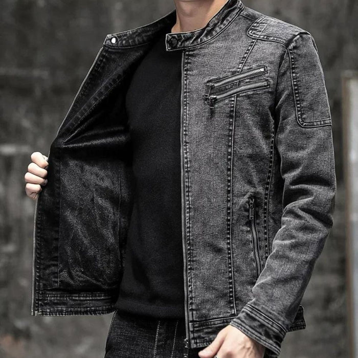 Jaqueta Jeans Masculina Bonzzano BZ162 com estilo vintage e moderno