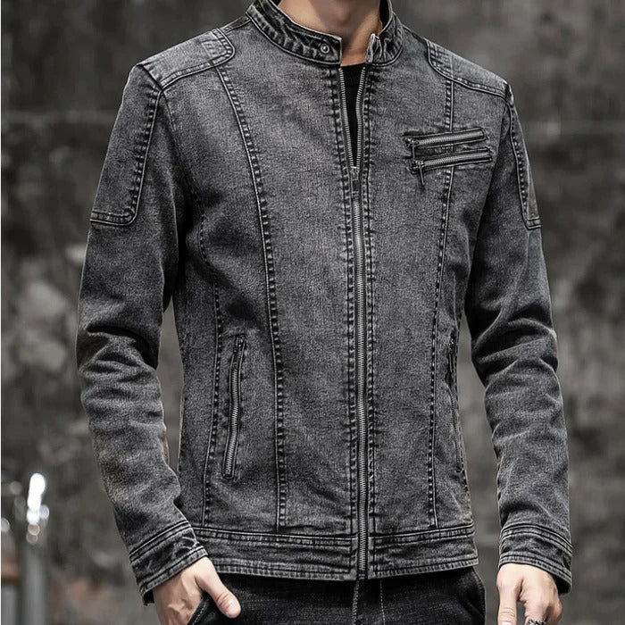Jaqueta Jeans Masculina Bonzzano BZ162 com estilo vintage e moderno