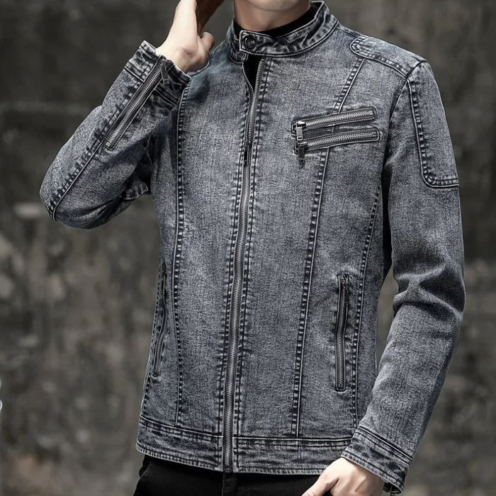 Jaqueta Jeans Masculina Bonzzano BZ162 com estilo vintage e moderno