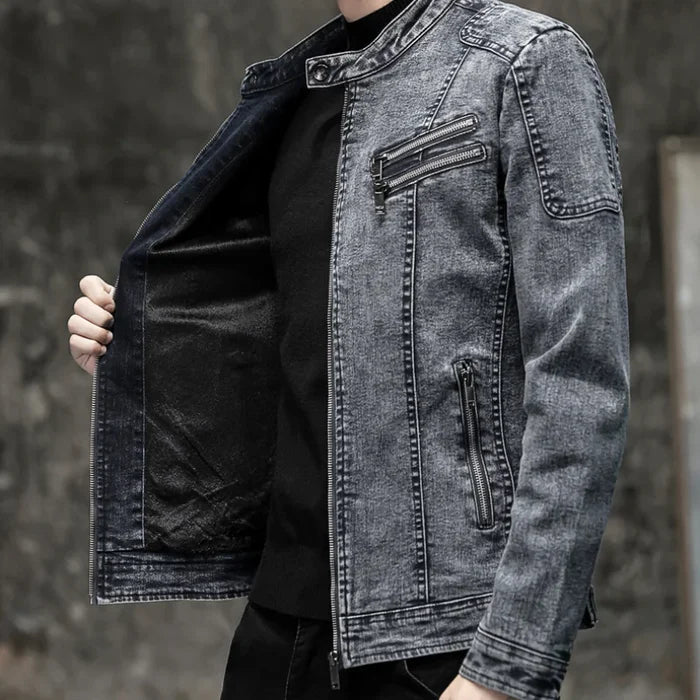 Jaqueta Jeans Masculina Bonzzano BZ162 com estilo vintage e moderno