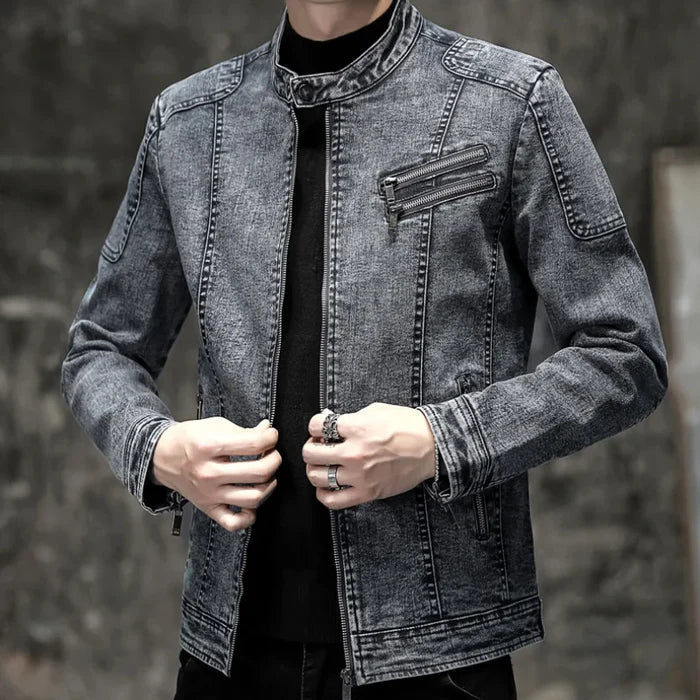 Jaqueta Jeans Masculina Bonzzano BZ162 com estilo vintage e moderno