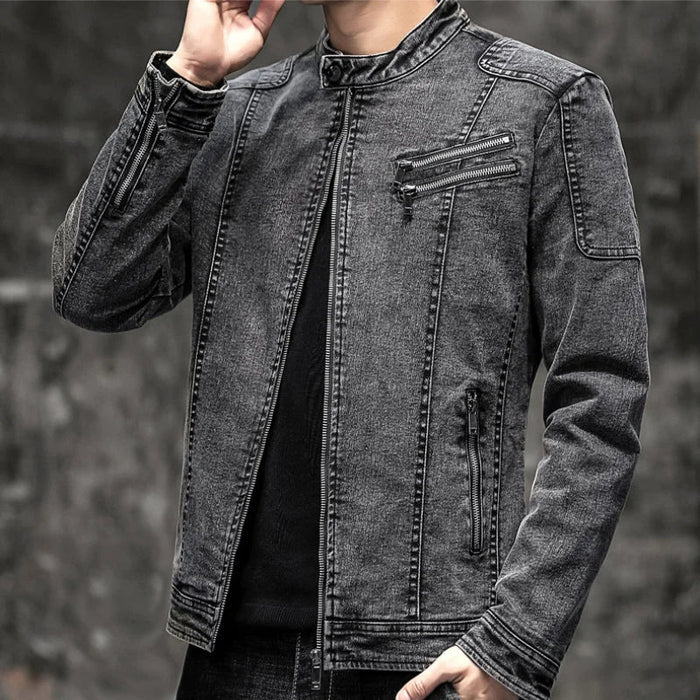 Jaqueta Jeans Masculina Bonzzano BZ162 com estilo vintage e moderno