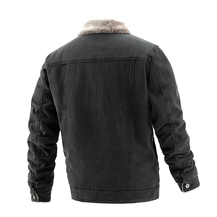 Jaqueta Jeans Masculina Bonzzano BZ142 com interior forrado e design moderno.