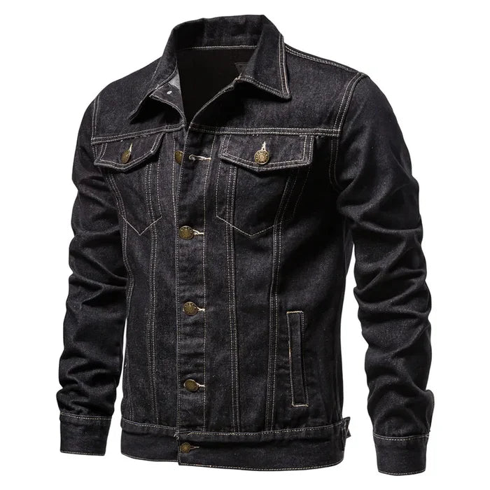 Jaqueta Jeans Masculina Bonzzano BZ135 em jeans premium, modelagem ajustada e design clássico.