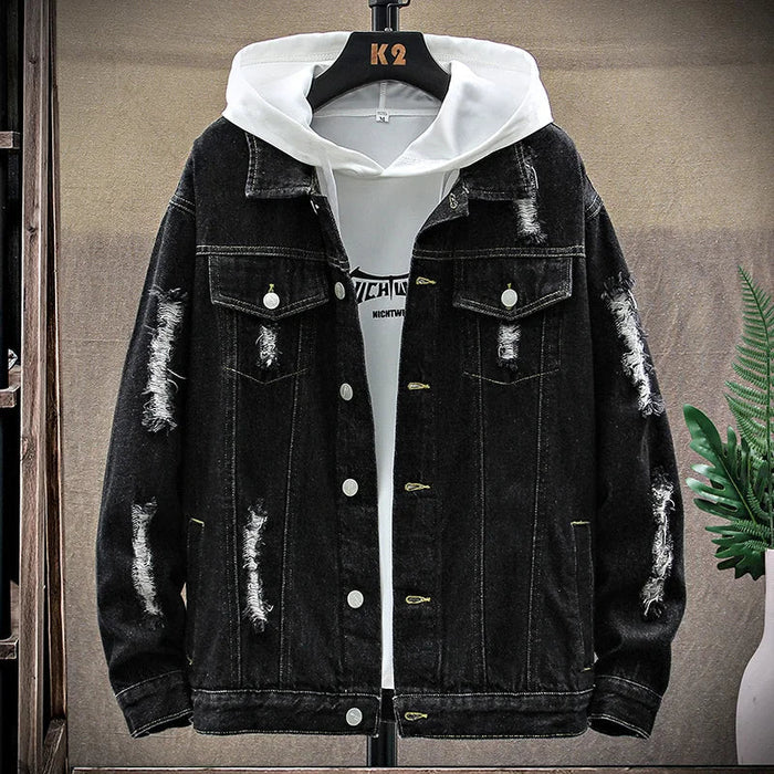 Jaqueta Jeans Masculina Bonzzano BZ138 com design moderno e urbano.