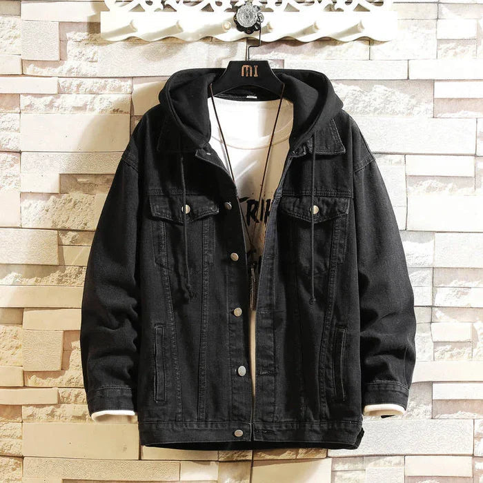 Jaqueta Jeans Masculina Bonzzano BZ141 em jeans, estilo moderno.