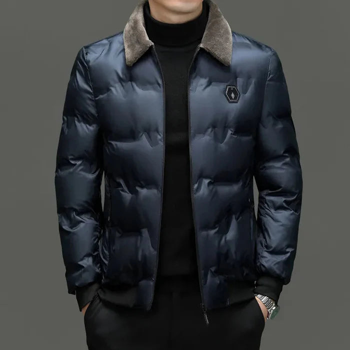 Jaqueta Masculina Bonzzano BZ129 em poliéster com enchimento de algodão.