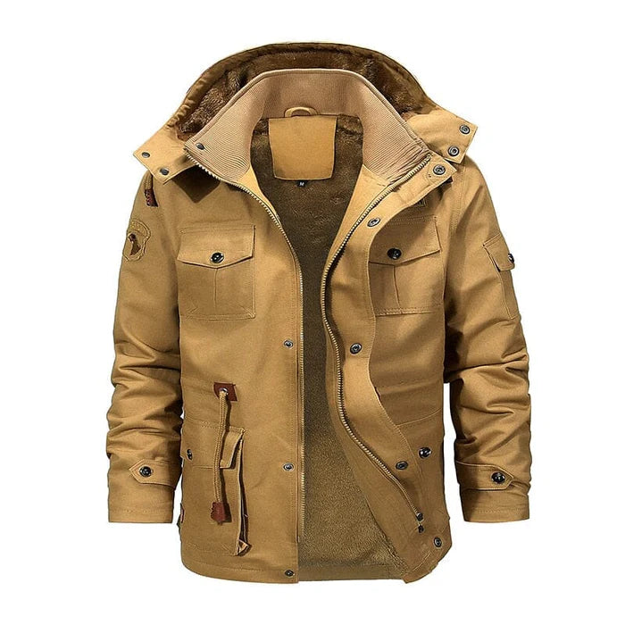 Jaqueta Masculina Bonzzano BZ148 em poliéster e algodão com design urbano.