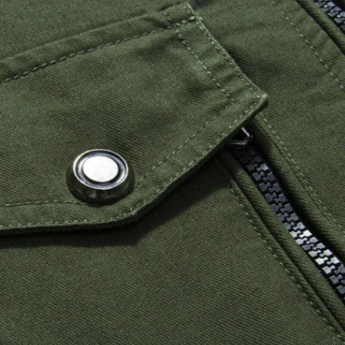 Jaqueta Masculina Bonzzano BZ104 em algodão e poliéster, ideal para dias frios.