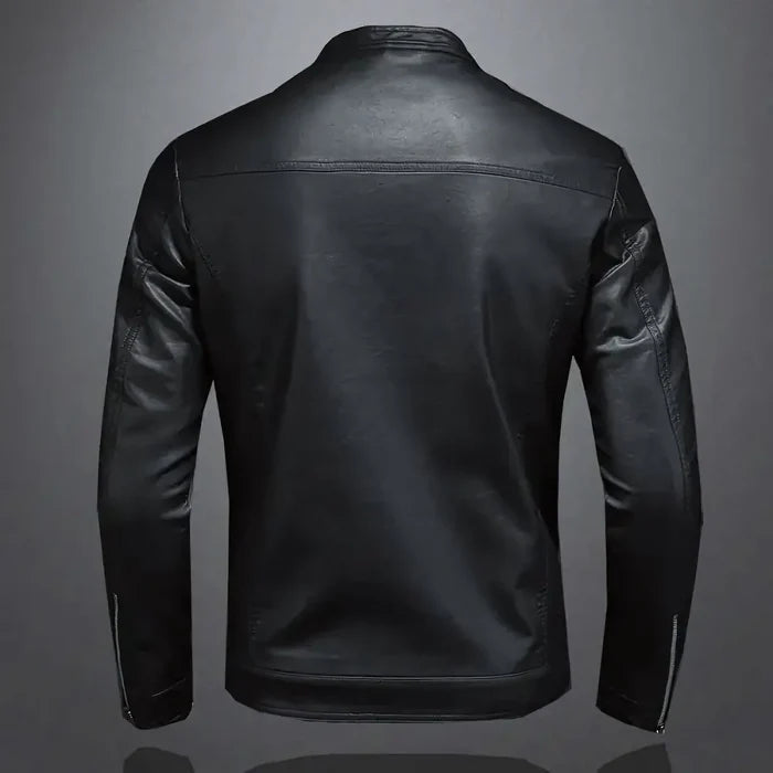 Jaqueta Masculina Bonzzano BZ115 em couro premium, estilo moderno.