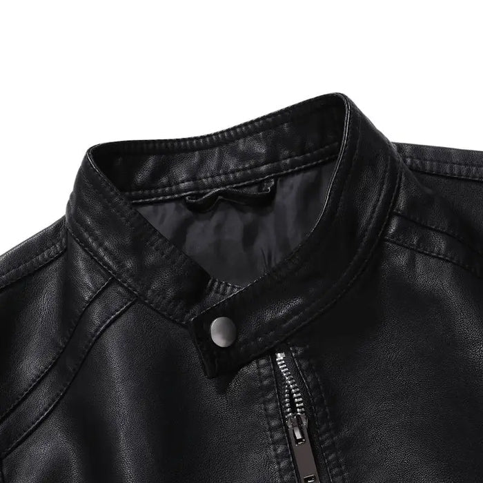 Jaqueta Masculina Bonzzano BZ115 em couro premium, estilo moderno.