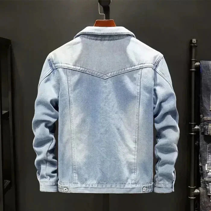 Jaqueta Masculina Jeans Acolchoado Bonzzano BZ094 com estilo clássico e conforto térmico.