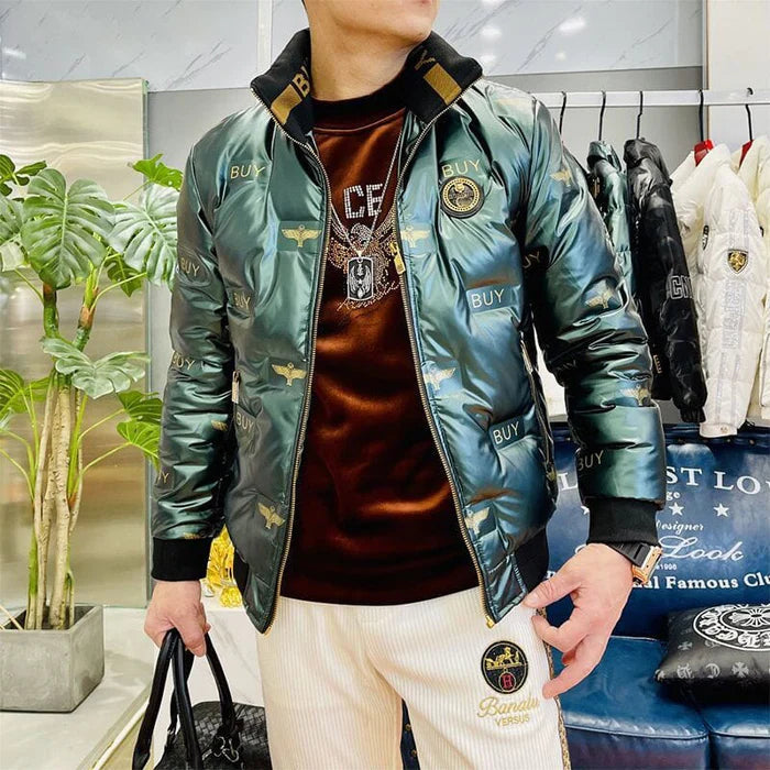 Jaqueta Masculina Puffer Bonzzano BZ119 em lyocell com forro de algodão