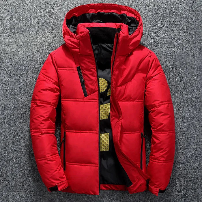 Jaqueta Masculina Puffer Bonzzano BZ161 em poliéster com forro acolchoado.