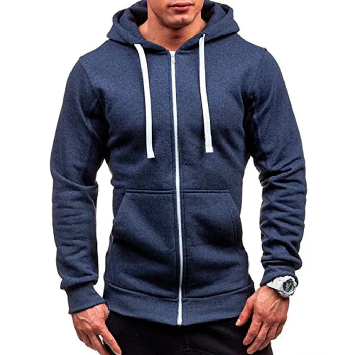 Jaqueta Moletom Masculina Bonzzano BZ092 com capuz e zíper