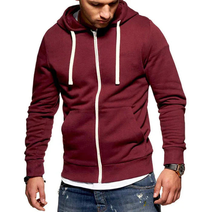 Jaqueta Moletom Masculina Bonzzano BZ092 com capuz e zíper