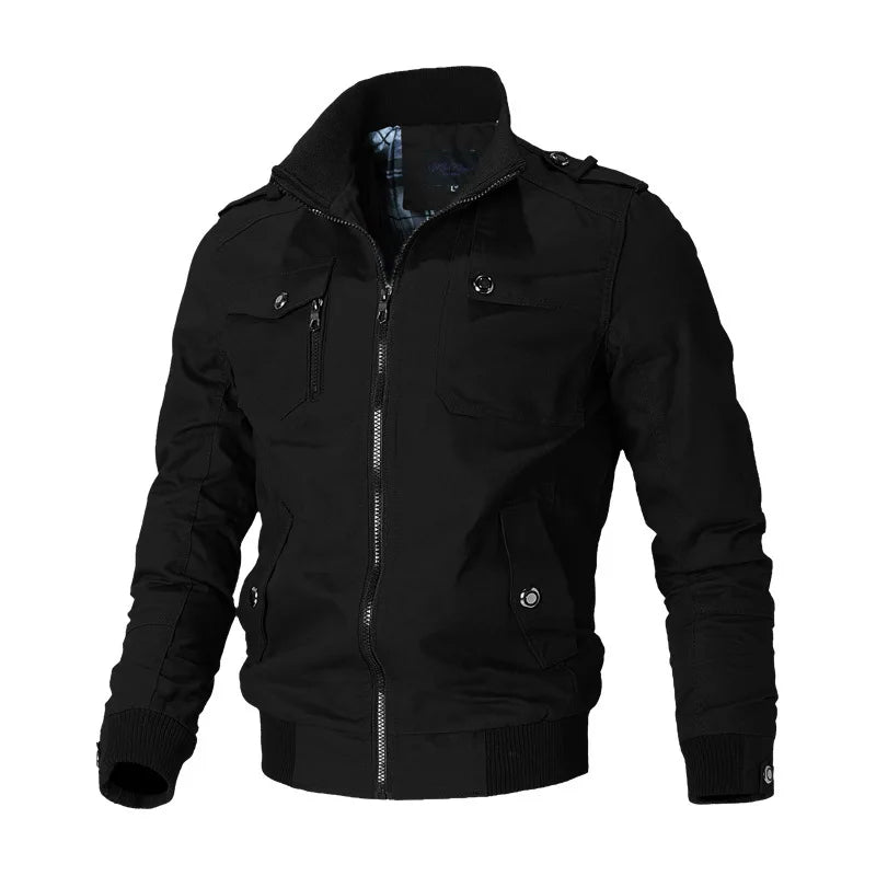 Jaqueta Motociclista Masculina Bonzzano BZ170 em preto com design esportivo.