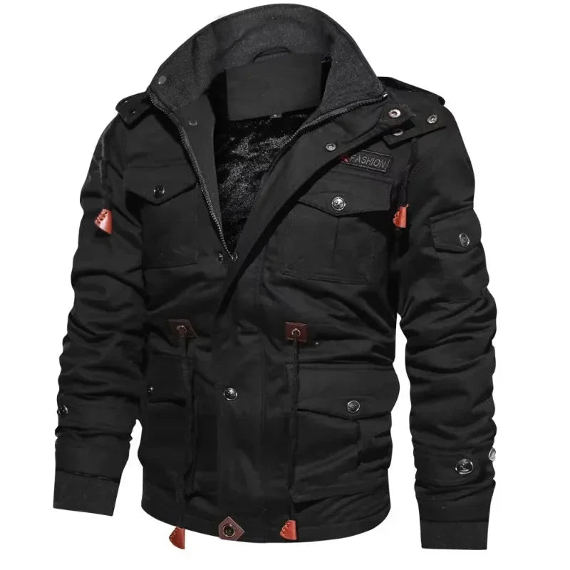 Jaqueta Motociclista Bonzzano BZ248 em preto com detalhes refletivos.