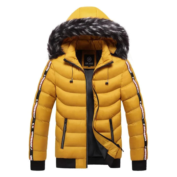 Jaqueta Puffer Masculina Bonzzano BZ112 com capuz forrado