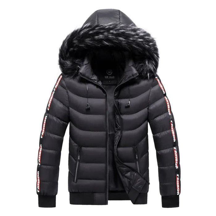 Jaqueta Puffer Masculina Bonzzano BZ112 com capuz forrado