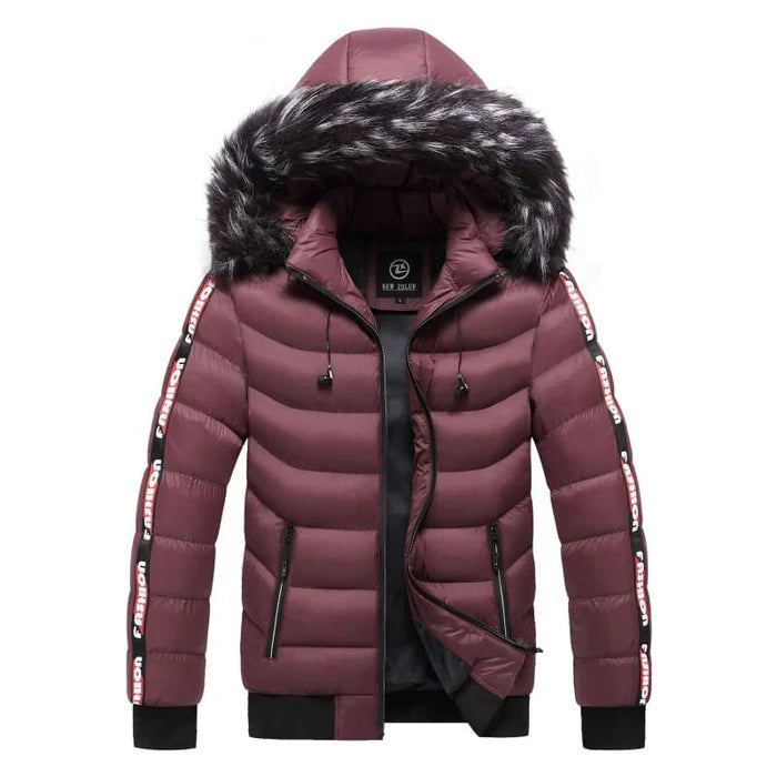 Jaqueta Puffer Masculina Bonzzano BZ112 com capuz forrado