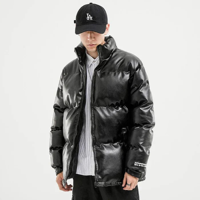 Jaqueta Puffer Masculina Bonzzano BZ102 em tecido acolchoado e design moderno.