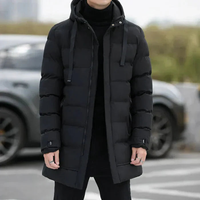 Jaqueta Puffer Masculina Alongada Bonzzano BZ076 em design moderno