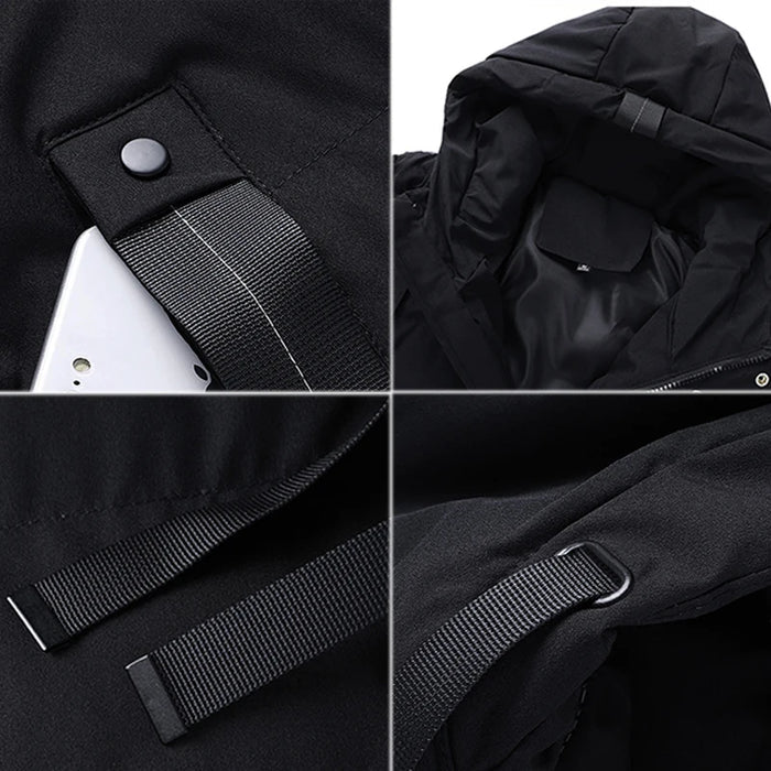 Jaqueta Puffer Masculina Alongada Bonzzano BZ076 em design moderno