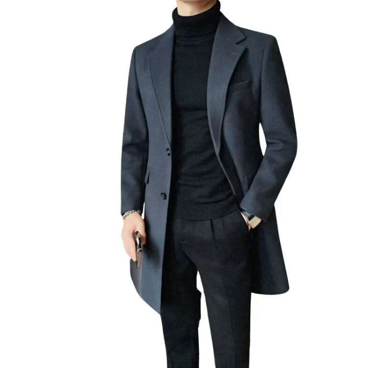 Sobretudo Masculino Bonzzano BZ204 em lã, elegante e confortável.