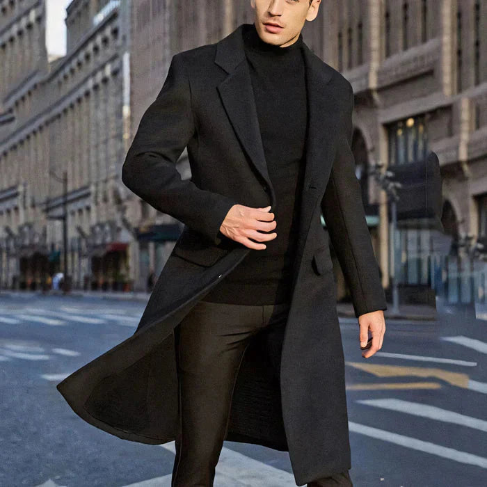 Sobretudo Masculino Bonzzano BZ207 em lã, elegante e confortável.