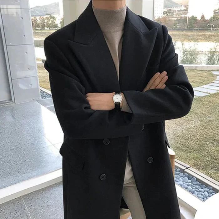 Sobretudo Masculino Bonzzano BZ217 em lã, elegante e confortável.