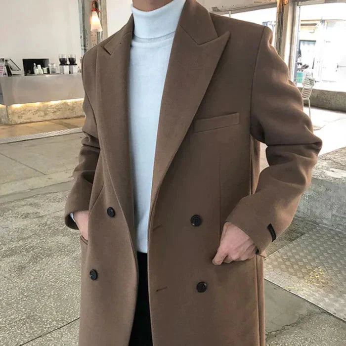 Sobretudo Masculino Bonzzano BZ217 em lã, elegante e confortável.