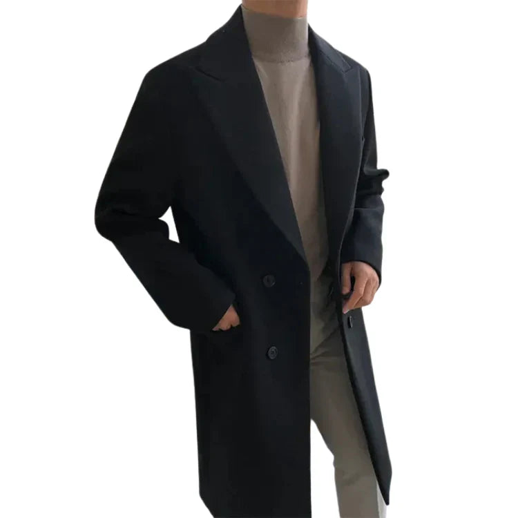 Sobretudo Masculino Bonzzano BZ217 em lã, elegante e confortável.