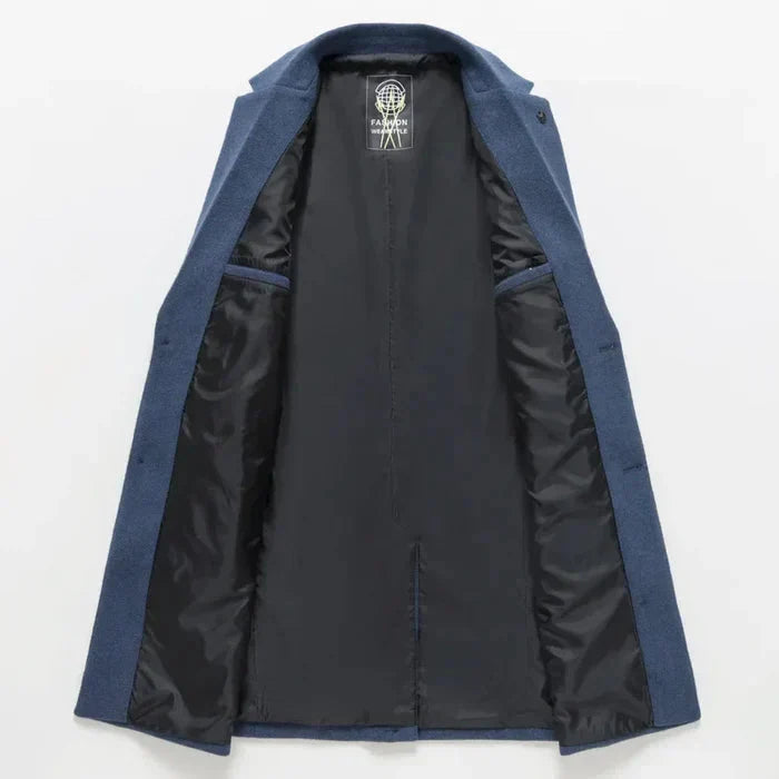 Sobretudo Masculino Bonzzano BZ232 em lã, nylon e algodão, ideal para o inverno.