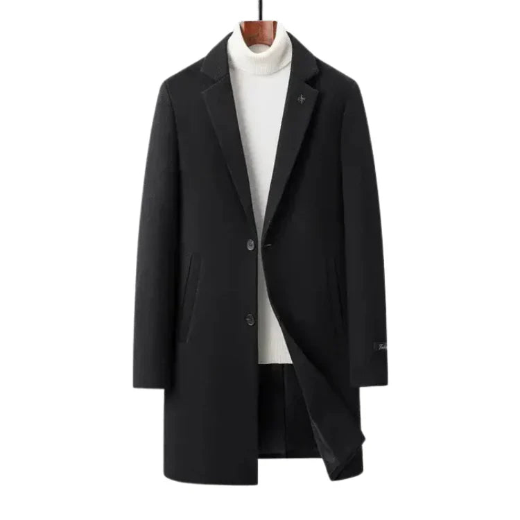Sobretudo Masculino Bonzzano BZ232 em lã, nylon e algodão, ideal para o inverno.