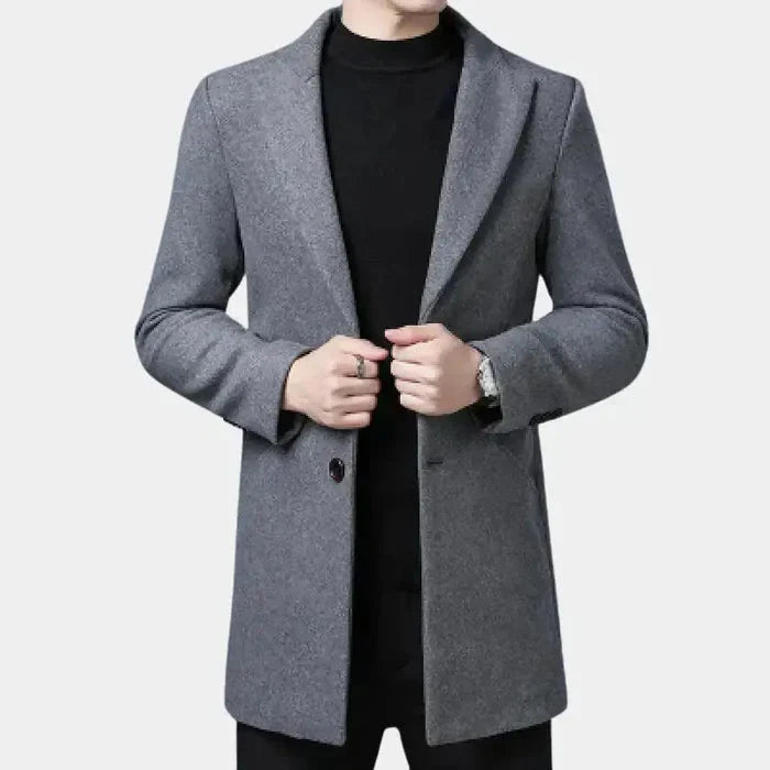 Sobretudo Masculino Bonzzano BZ239 em lã, ideal para o inverno.