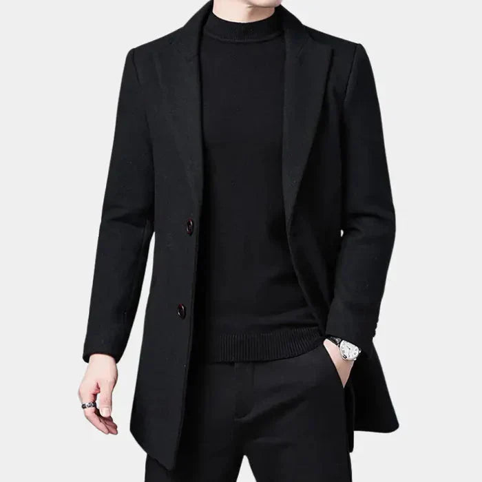 Sobretudo Masculino Bonzzano BZ239 em lã, ideal para o inverno.