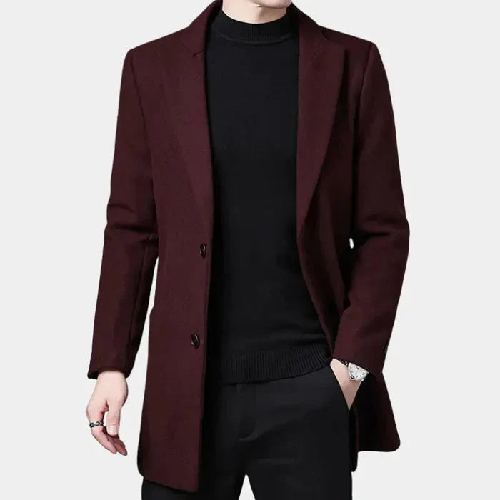 Sobretudo Masculino Bonzzano BZ239 em lã, ideal para o inverno.