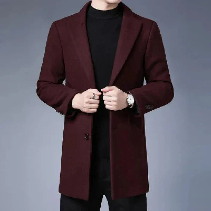 Sobretudo Masculino Bonzzano BZ239 em lã, ideal para o inverno.